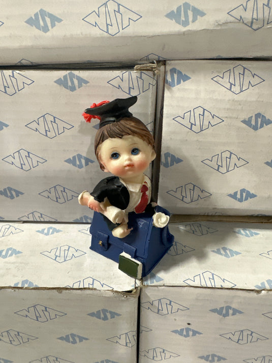 3” BOY Poly Resin Graduation Figurine Lot - 84 Pieces!