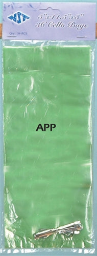 11.5" Cellophane Gift Bags w/ Twist Tie (Large) (36 Pcs)