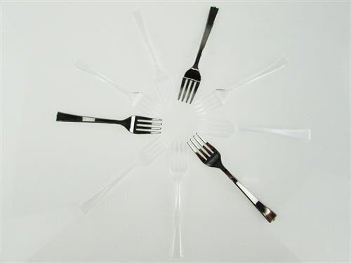 Load image into Gallery viewer, Mini Plastic Dessert Forks (36 Pcs)
