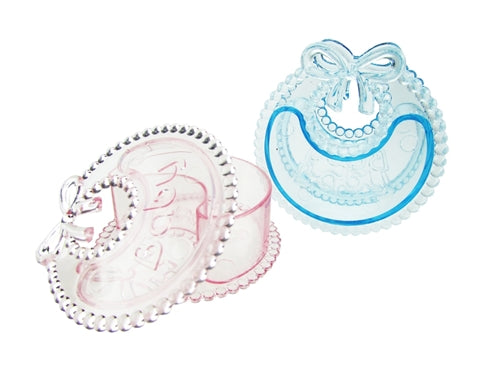 Load image into Gallery viewer, 2.5&quot; Plastic BABY BIB Favor Box (12 Pcs)
