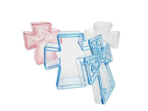 Load image into Gallery viewer, 2.5&quot; Plastic RELIGIOUS CROSS Favor Box (12 Pcs)

