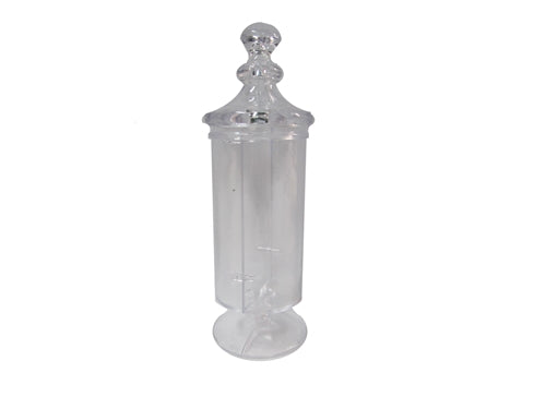 5" Clear Apothecary Plastic Favor Jar (12 Pcs)
