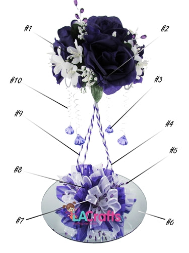 Load image into Gallery viewer, Quinceanera Centerpiece Idea #QC003
