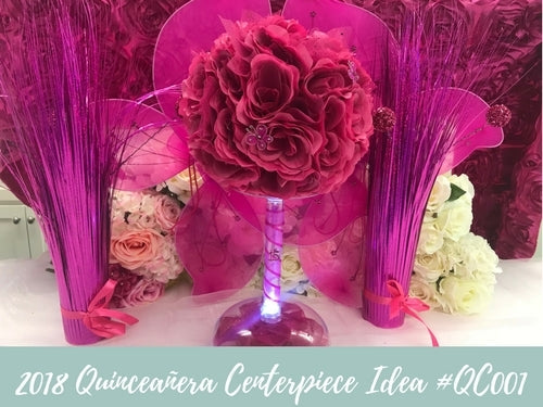 Quinceanera Centerpiece Idea #QC001