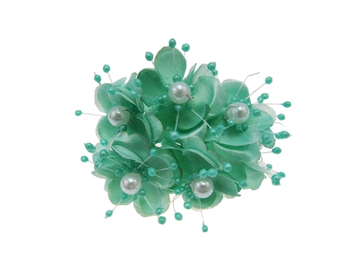 Satin Pearl Flowers (72 Pcs)