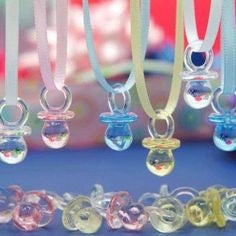 Load image into Gallery viewer, 1&quot; Small Baby Shower Pacifiers (12 Pcs)
