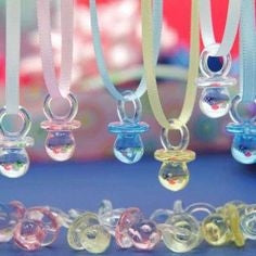 1" Small Baby Shower Pacifiers (12 Pcs)