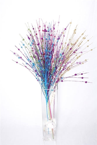 Load image into Gallery viewer, 35&quot; Sparkle Beaded Floral Spray (1 Pc)

