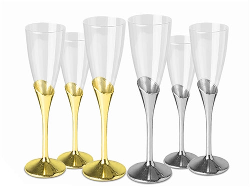 9" Plastic Toasting Goblets (12 Pcs)