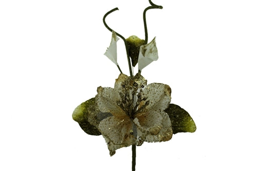 16" Sparkle Magnolia Flower w/ Calla Lily (1 Pc)