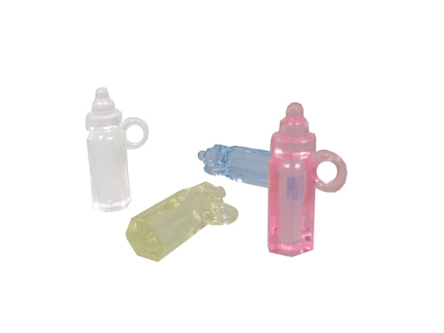 1.5" Small Clear Baby Shower Bottles (12)
