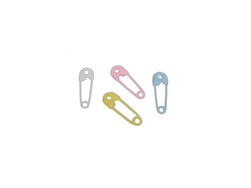 1.5 Small Baby Shower Diaper Pins (12 Pcs), Lt. Pink