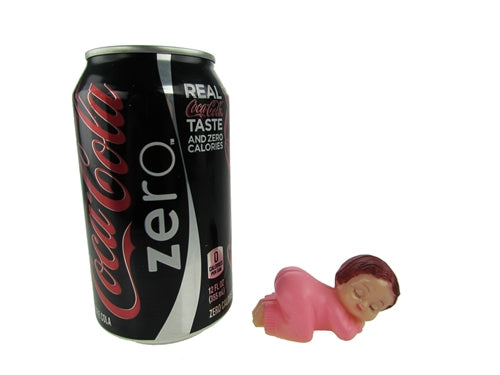 2.5" Medium Plastic Sleeping Baby Figurines (12 Pcs)