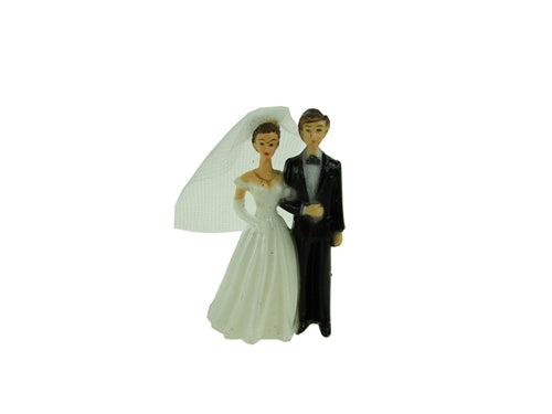 Load image into Gallery viewer, 2.5&quot; Plastic Wedding Couple Figurines (12 Pcs)

