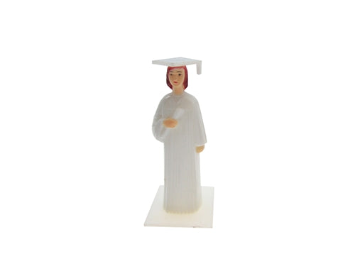 3" Plastic Graduation Figurine (12 Pcs)