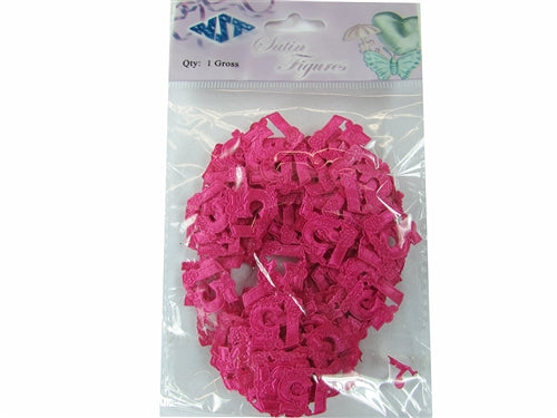 CLEARANCE - Miniature Satin "15" Charms (144 Pcs)