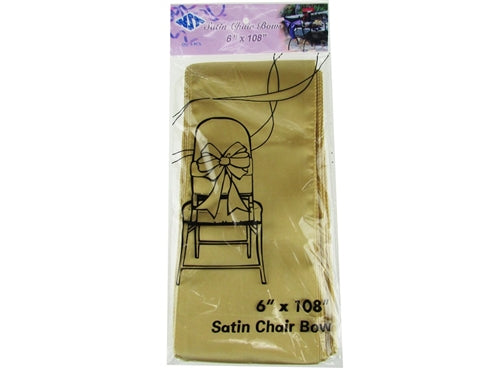 Satin Chair Bow Ties - 6" x 108" (6 Pcs)
