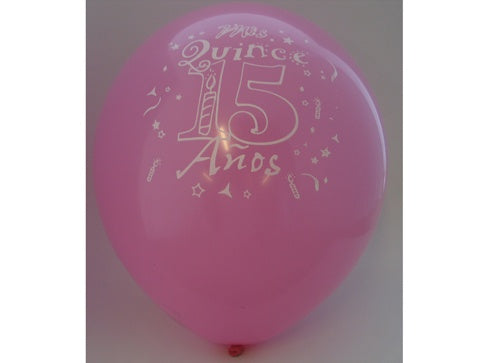 12" Quinceanera Balloons (72 Pcs)