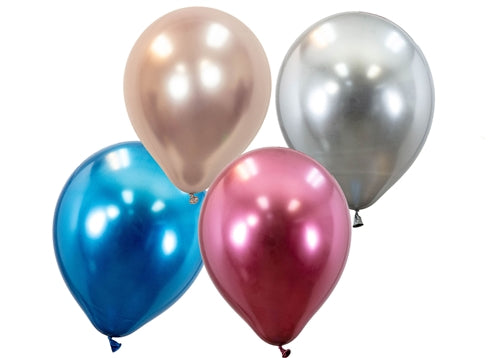 12" Chrome Color Balloons (50 Pcs)