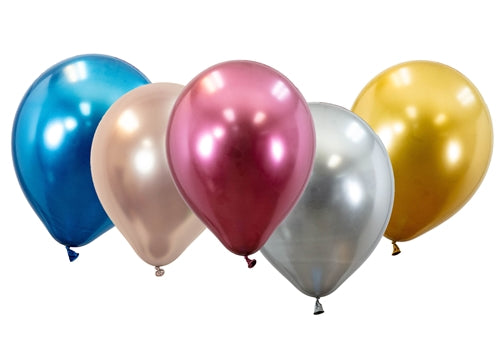 9" Chrome Color Balloons (50 Pcs)