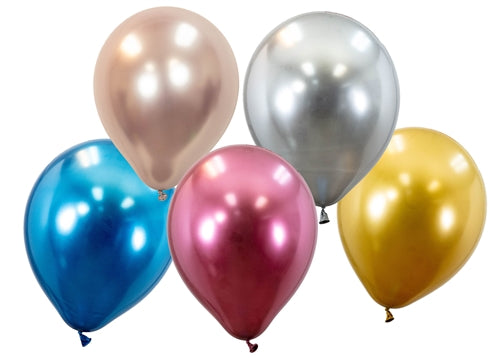 9" Chrome Color Balloons (50 Pcs)