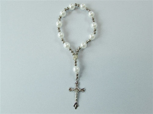 Load image into Gallery viewer, 7&quot; Designer Rosary Bracelet #4380 (12 Pcs)
