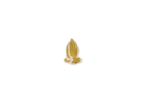 Miniature Praying Hands Charm Sign (12 Pcs)