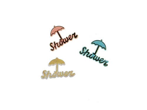 Load image into Gallery viewer, Miniature &quot;Shower&quot; Umbrella Charm Sign (12 Pcs)
