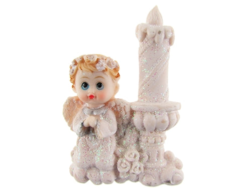 CLEARANCE - 3.5" Praying Angel w/ Candle Magnet Favor (12 Pcs)