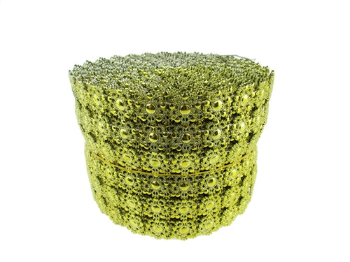 Load image into Gallery viewer, 4.75&quot; FLOWER Diamond Mesh Ribbon Roll (Customizable) (10 Yards)
