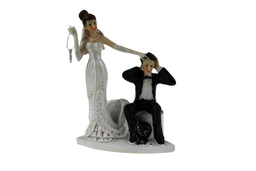 5" Comical Wedding Couple Figurines - OLD BALL & CHAIN (1 Pc)