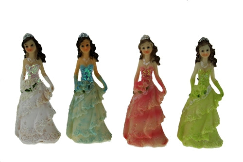 Load image into Gallery viewer, 3.5&quot; Small Poly Resin Quinceanera Dolls (12 Pcs)
