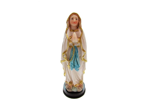 Our Lady of Lourdes on Wood Base - High Quality (1 Pc)
