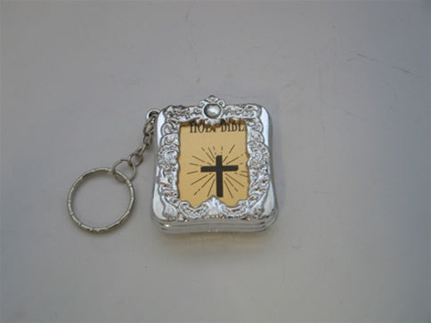 2" Metallic Keychain w/ Bible Favor (12 Pcs)
