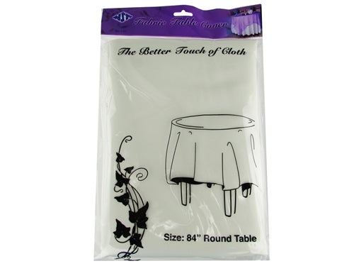 Round Fabric Table Covers - 84" (1 Pc)
