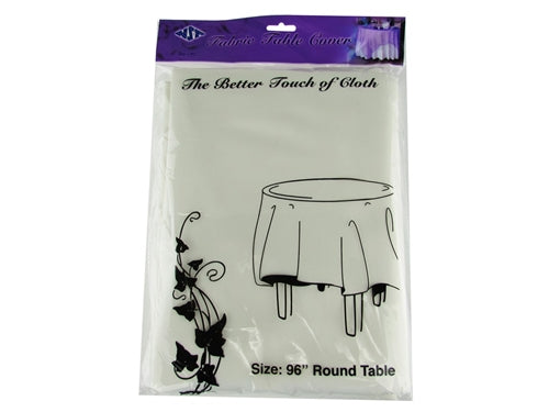 Round Fabric Table Covers - 96" (1 Pc)