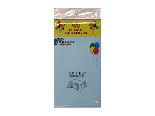 54" x 108" Rectangle Plastic Table Cover (1 Pc)