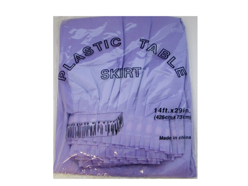 14ft x 29" Plastic Table Skirt (1 Pc)