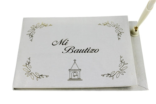 "Mi Bautizo" - Guest Book w/ Pen - Spanish (1 Pc)