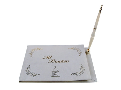 "Mi Bautizo" - Guest Book w/ Pen - Spanish (1 Pc)