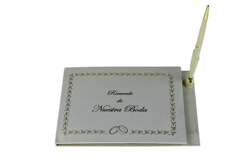 Load image into Gallery viewer, &quot;Nuestra Boda&quot; - Guest Book w/ Pen - Spanish (1 Pc)
