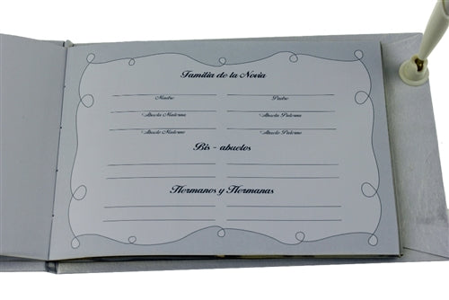 Load image into Gallery viewer, &quot;Nuestra Boda&quot; - Guest Book w/ Pen - Spanish (1 Pc)
