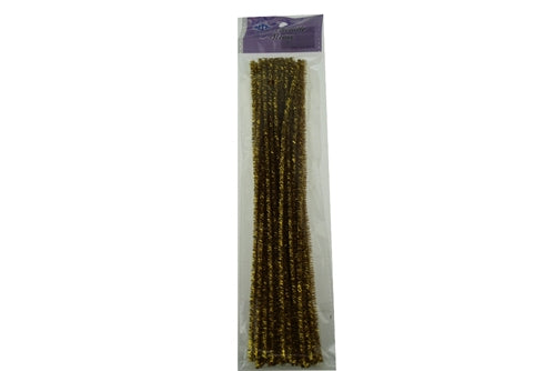 12" Wired Craft METALLIC CHENILLE Stems - Pipe Cleaners (25 Pcs)