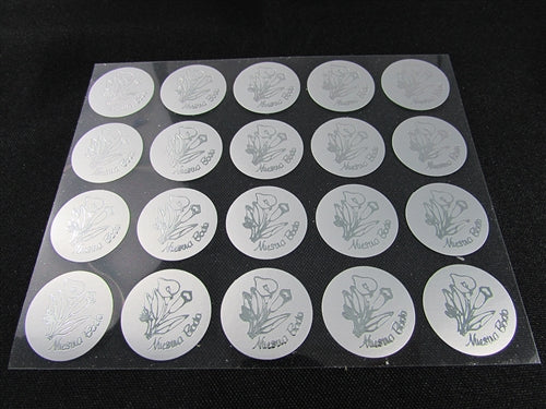 Metallic Embellishment Stickers Seals - Nuestra Boda (100 Pack)