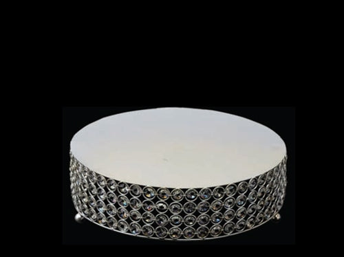 13.75" Designer Crystal Diamond Cake Stand (1 Pc)