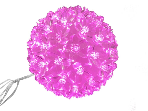 5" LIGHTED Flower Ball - LED 100 Lights (1 Pc)
