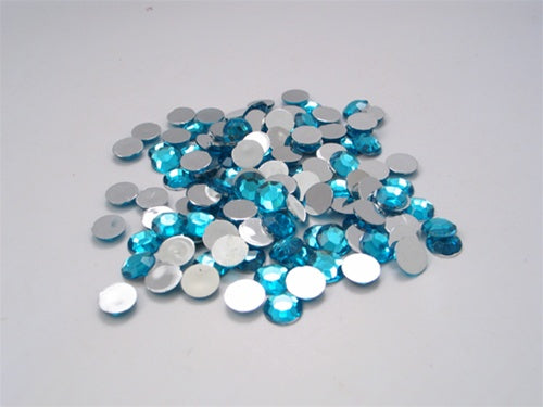 3/8" Acrylic Embellishments - Round Gem Design (Approx. 115)