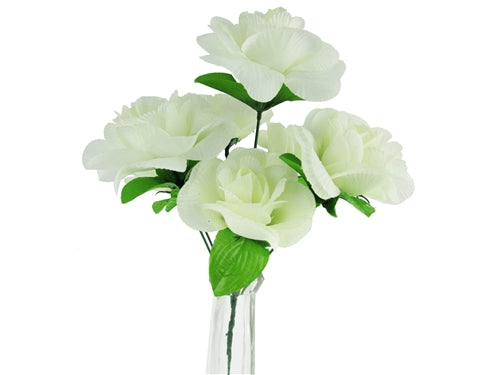 Load image into Gallery viewer, 14&quot; Artificial Rose Flower Bouquet - 7 Heads (1 Pc)
