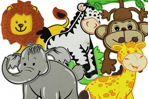 ANIMAL FOAM Cut Outs - X-LARGE - FLAT Design (10 Pcs)