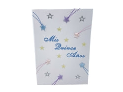 Load image into Gallery viewer, Premium Satin SPANISH BIBLE - MIS QUINCE ANOS - Stars (1 Pc)
